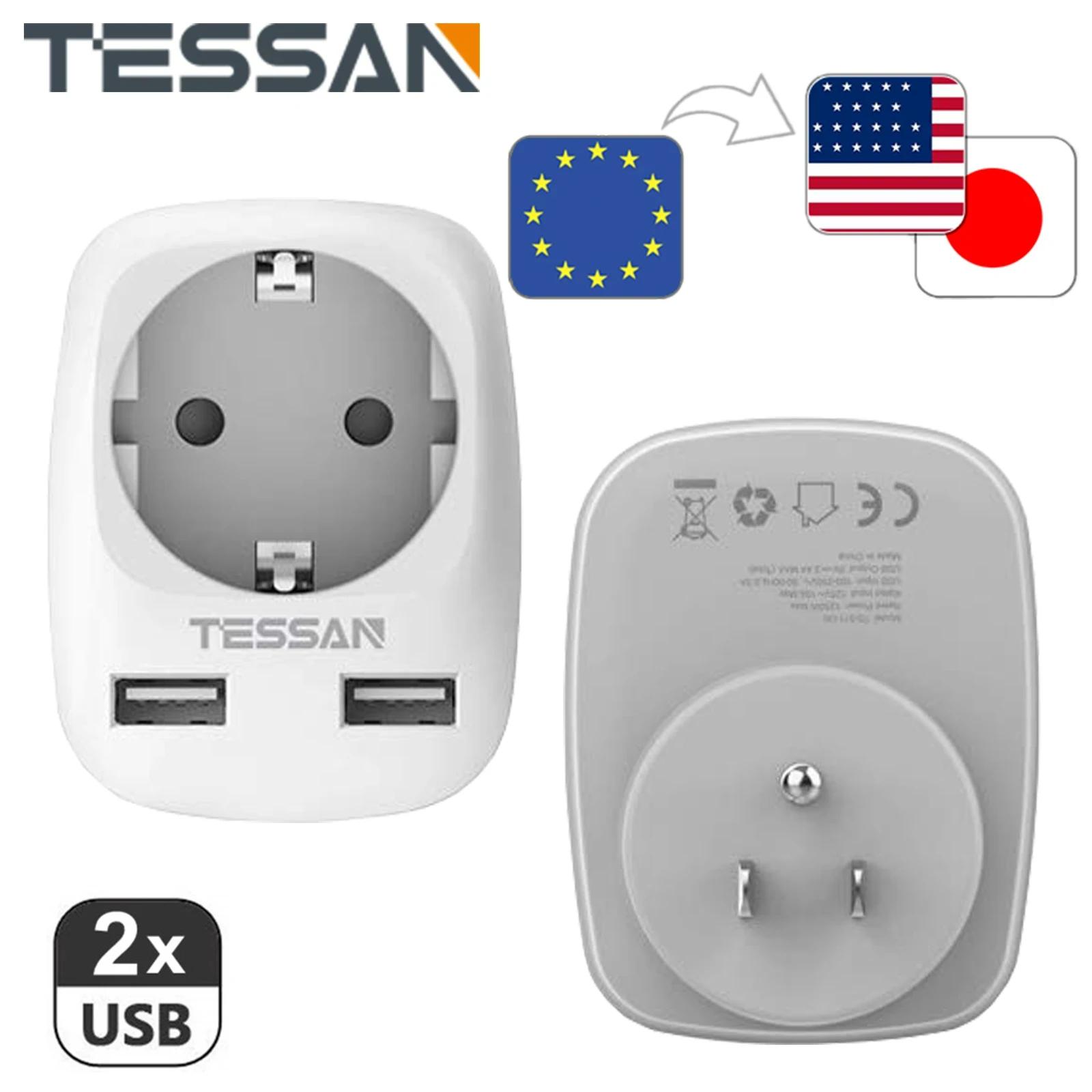 TESSAN -̱  ÷ , USB Ʈ 2  (2.4A)  , ̱  Ƽ
